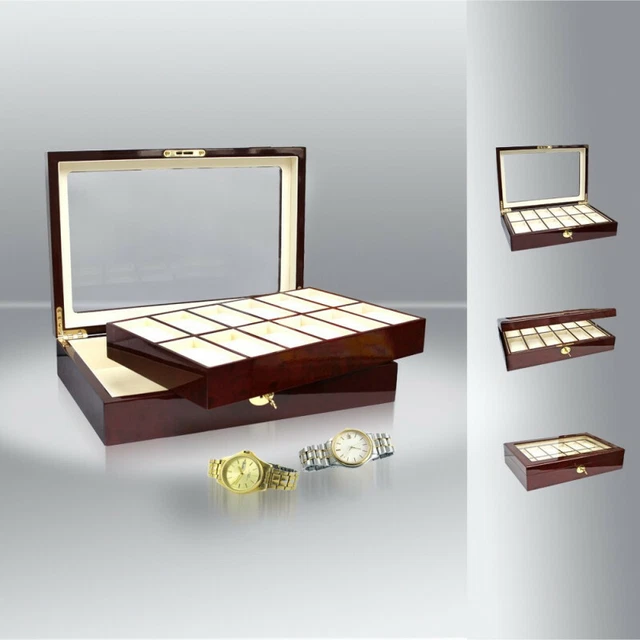 Coffret TUDOR Authentique Laqué Noir Réf 44088.04 - Pour Montre, En Bois, Occasion