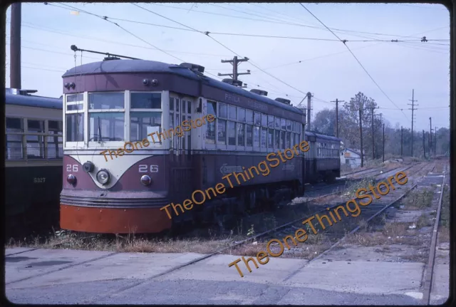 Philadelphia Trolley PST 1960s 35mm Slide Kodachrome Original Street Car