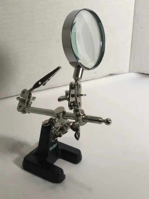 WELLER  WLACCHHB-02  MAGNIFIER W/1 CROCODILE CLIP, BENCH Used
