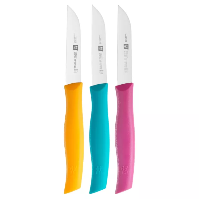 ZWILLING TWIN GRIP Messerset 3-teilig Gemüsemesser 8 cm in 3 Farben