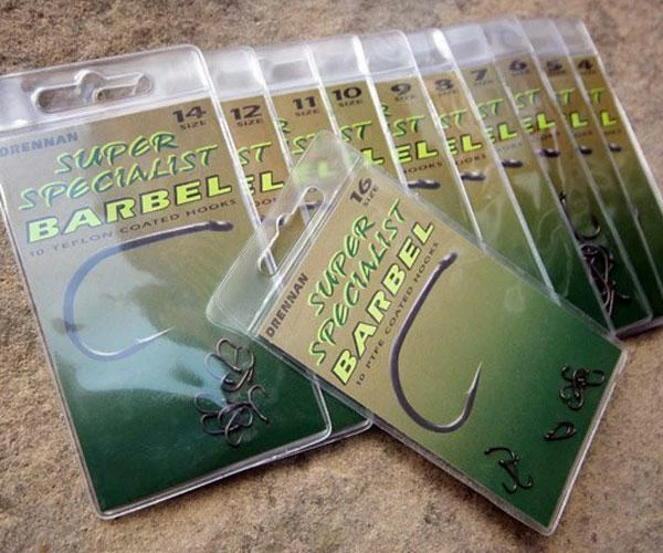 Drennan Super Specialist Barbel Hooks - Barbel Carp Tench Chub Bream size 14