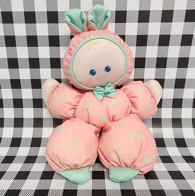 Vintage Fisher Price Slumber Babies Baby Pink Plush Doll