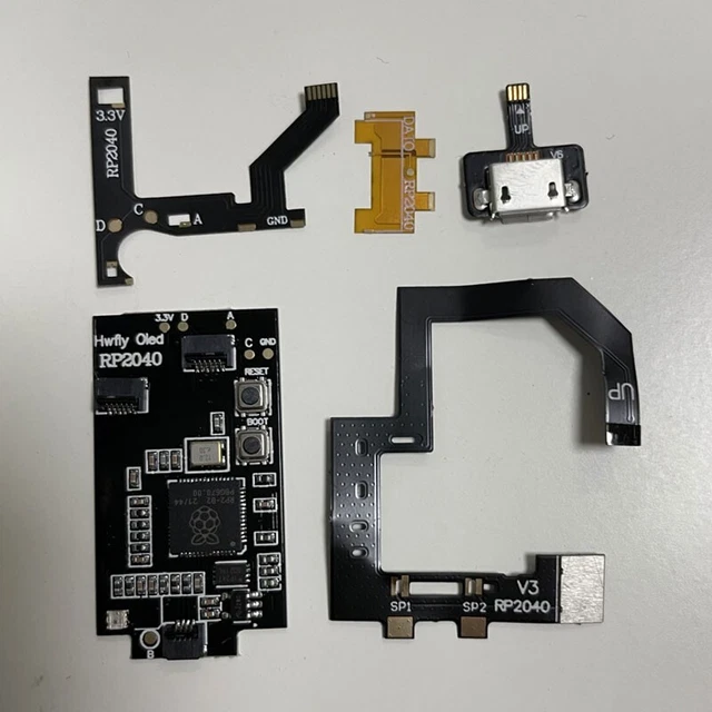 1 Set of Hwfly OLED RP2040 Chip for Nintendo Switch Raspberry Pi Picofly Pico