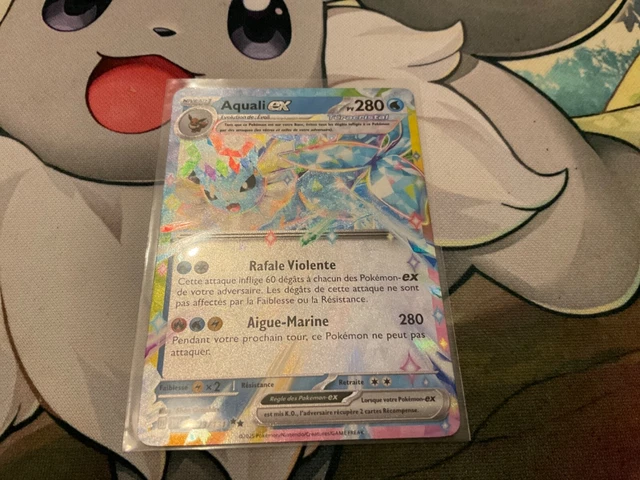 Aquali Ex 023/131 Téracristal - Coffret 10 Cartes Pokémon Françaises Ultraboost X Écarlate Et Violet 8.5 Évolutions Prismatiques