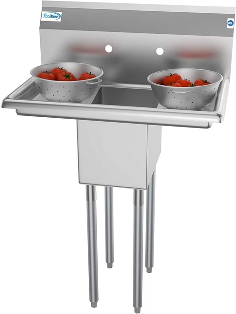 - SA101410-10B3 1 Compartment Stainless Steel NSF Commercial Kitchen Prep & Util