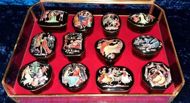 12 Franklin Mint Spieluhren mit Schatulle 3