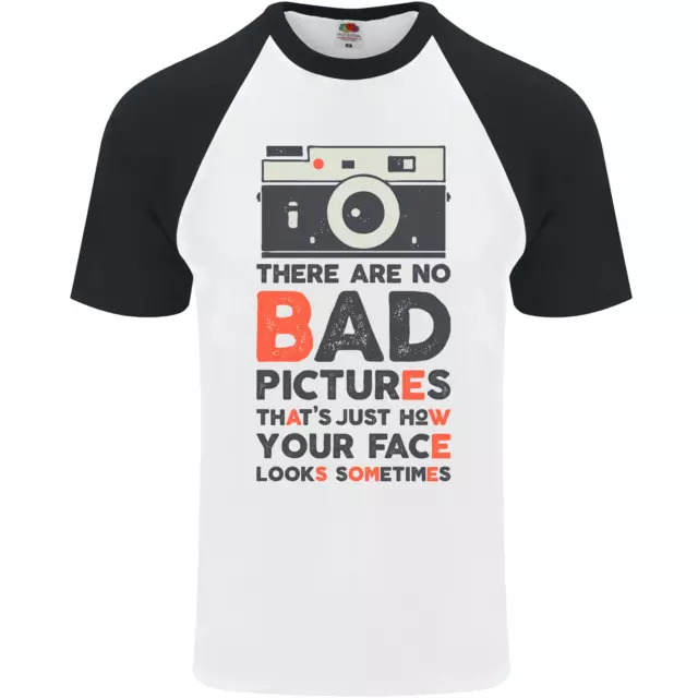 Photography Your Face Funny Photographer Mens S/S Baseball T-Shirt