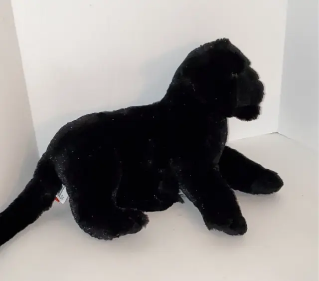 A Wild Republic Black Panther Leopard Realistic Plush Stuffed Animal 10" SOFT