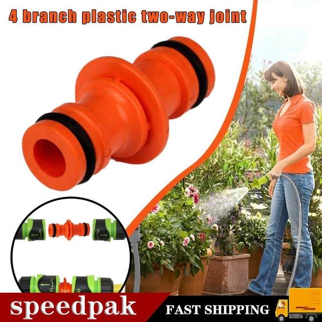 Hose Joiner 2 way Tap Garden Connector Adaptor Coupler Pipe Tap Water
