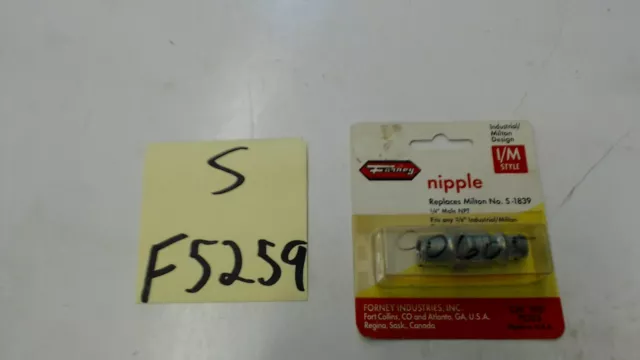 Forney 75323 (S-1839) 1/4" NPT Coupler Nipple