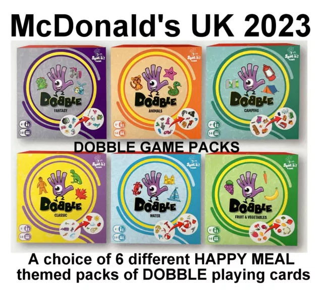 MCDONALD'S HAPPY MEAL Toys UK 2023 'Dobble' Mini Card Games 6