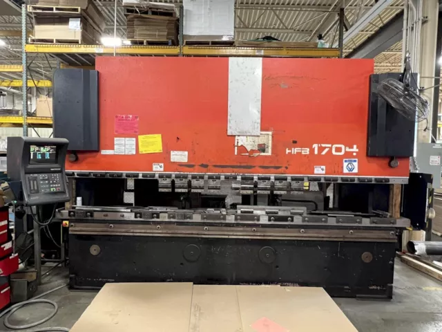 187 Ton Amada Hfb 170-40, 167/148" Length, Operator 8 Axis Cntl, 6 Axis Bg, 1999