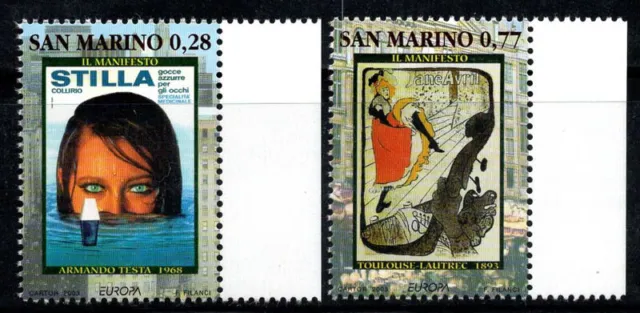 San Marino 2003 Sass. 1927-1928 Postfrisch 100% Kunst
