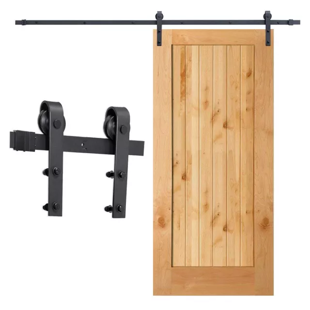 Schiebetürsystem Schiebetürbeschlag Stahl Montageset Holzschiebetür 152-363cm