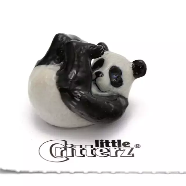 Little Critterz - Panda Cub "Zhen Zhen" Animal - Miniature Porcelain Figurine