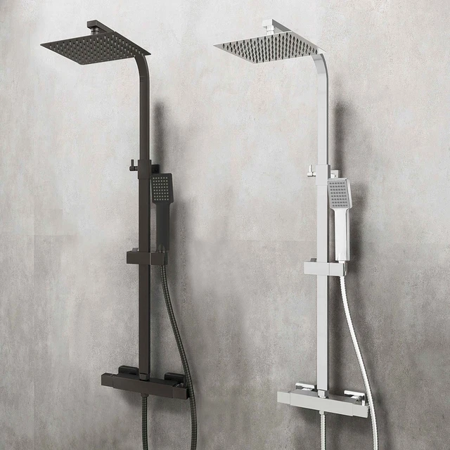 Regendusche Mit Thermostat Duscharmatur Duschsystem Produktbild-Vorschau 9