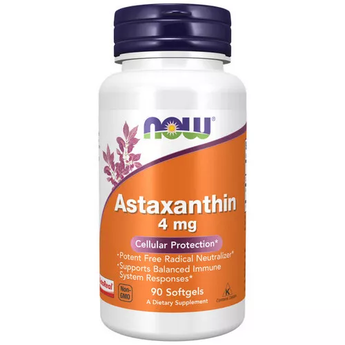 Astaxantina 4MG 90 Cápsulas Blandas Por Now Foods