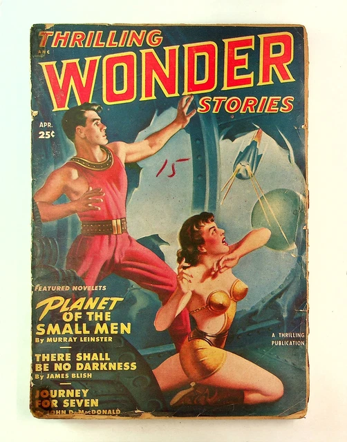 Thrilling Wonder Stories Pulp Apr 1950 Vol. 36 #1 FR TRIMMED