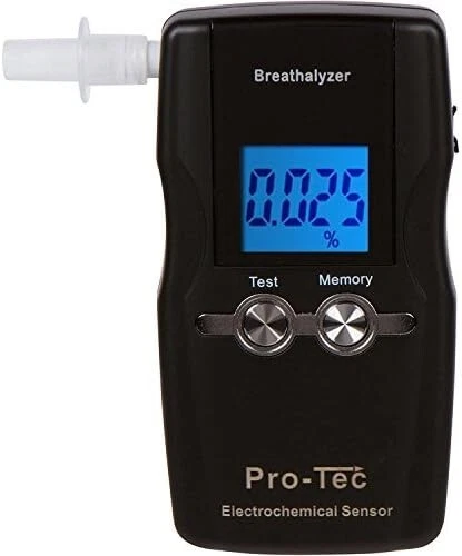 Kit de alcoholímetro profesional Pro-Tec X2000 prueba precisa y portátil