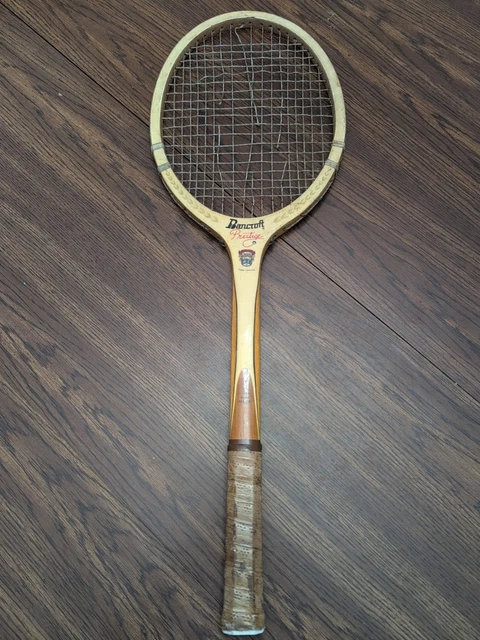 Raquette De Tennis Vintage Bancroft Monte Carlo Pro - Bois - Poignée 4 3/8