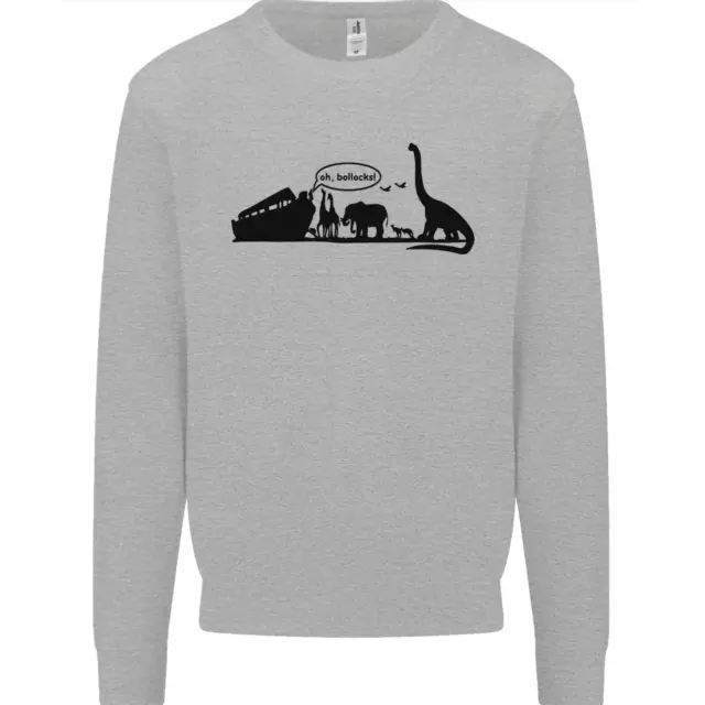 Noahs Ark Dinosaurs T-Rex Atheist Atheism Mens Sweatshirt Jumper