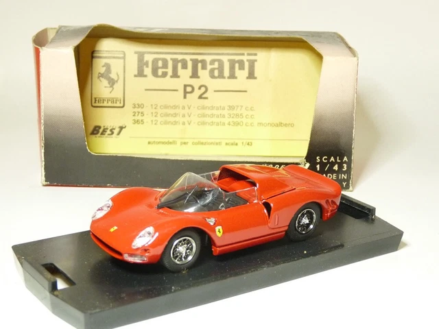 BEST MODEL Ferrari P2 PROVA 1/43 赤 BEST MODEL Ferrari P2 PROVA 1/43 赤