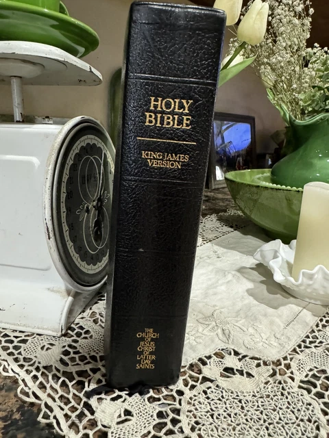 VINTAGE HOLY BIBLE King James Version 1979 Old and New Testament LDS ...