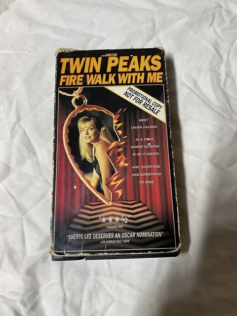 TWIN PEAKS FIRE Walk With Me Movie VHS Promo Screener Demo Tested David ...