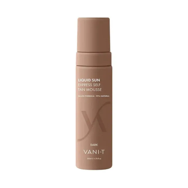 New Vani-T Liquid Sun Express Self Tan Mousse 200ml  Dark