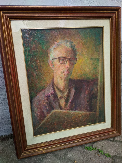 Dipinto Mainini Carlo autoritratto