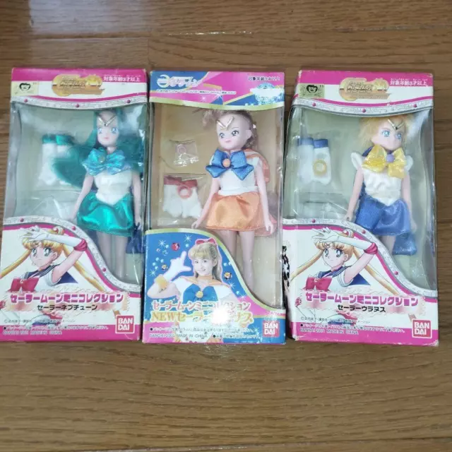 Sailor Moon Mini Collection Venus Neptune Uranus Vintage Doll Figure BANDAI