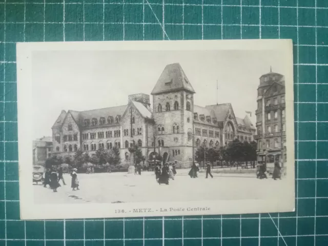 Xg105 CPA Circa 1930 Metz - La Post Central - Very Animated