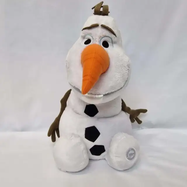 Disney Frozen Olaf Snowman Plush Soft Toy 16" Cute Cuddly Stuffed Snow Man New