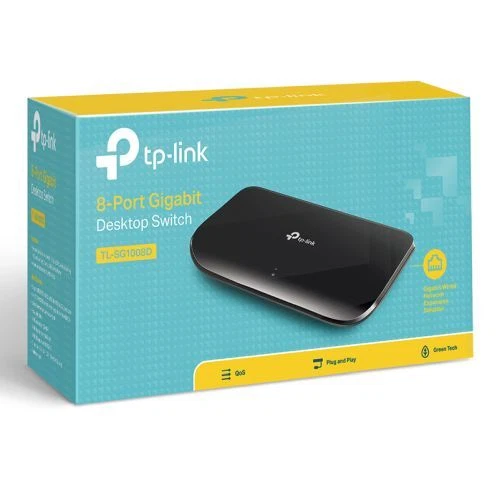 TP-Link TL-SG1008D switch Gigabit 8 porte. plastica
