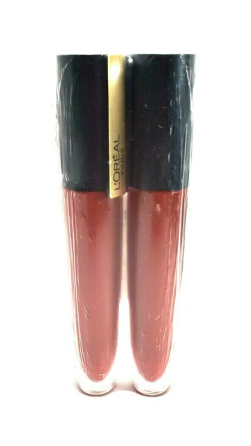 L'Oreal Paris Rouge Signature Duradero Mate Color Labio Mancha #460 Blindado Paquete de 2