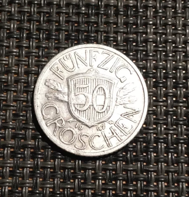 Österreich 50 Groschen 1947