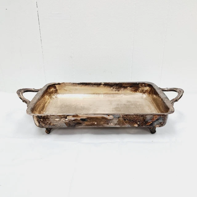 Vintage Silver Plate Vegetable Serving Dish Elegant