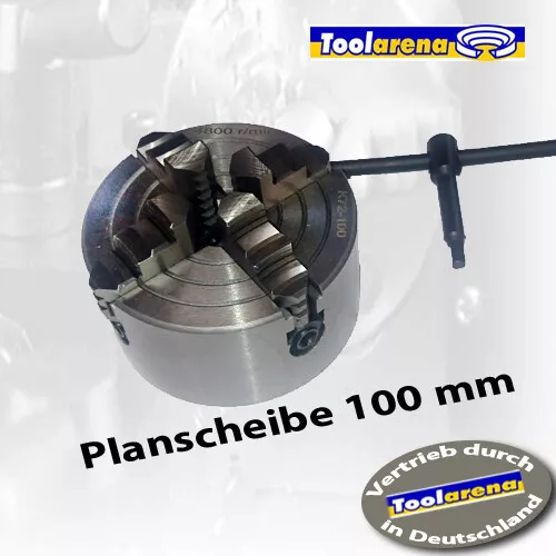 Planscheibe 100 mm Backen einzeln spannend Rotwerk Sieg Drehmaschine Spannfutter