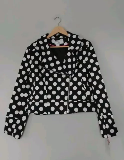 Helene berman biker jacket top
