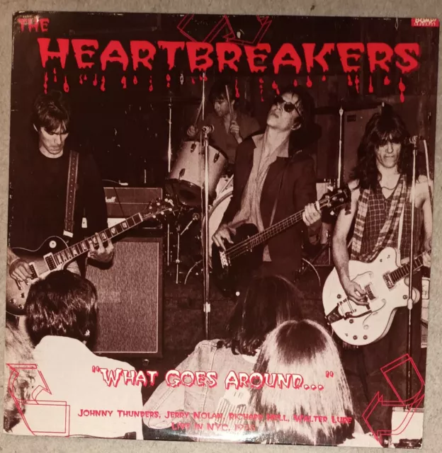 The Heartbreakers: What Goes Around LP, Red Vinyl, BOMP Records 1991