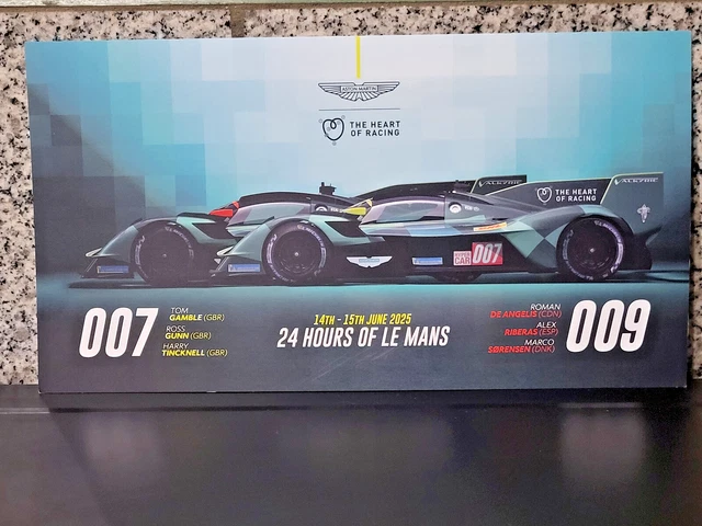 24 HEURES DU MANS 2025 CARD IRON LYNX PROTON #9 20.5x15 24H00 DEDICACEE