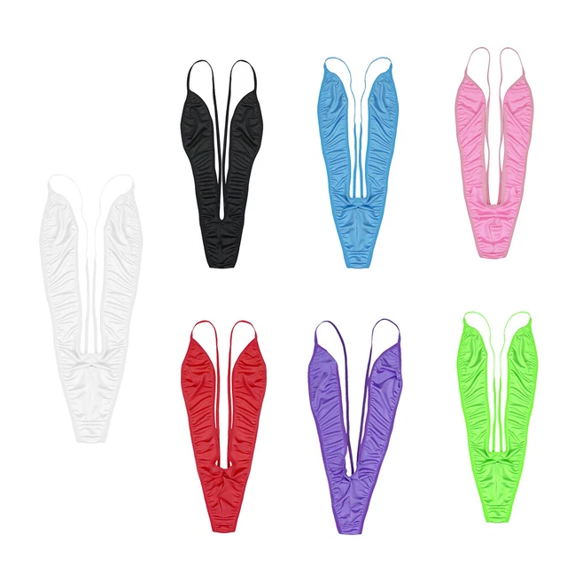 WOMEN’S SEXY SLING Shot Bikini Swimsuit Thong G-string Monokini Teddy