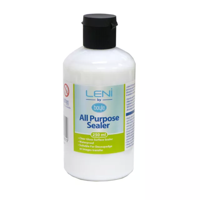 Boyle Leni All Purpose 250ml Clear Gloss Surface Sealer Non-Toxic Water Based