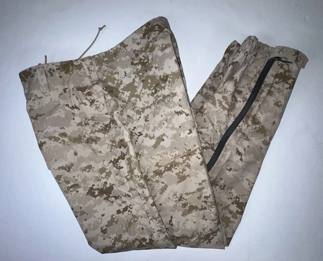 USMC Gore-Tex Trousers, Lightweight Exposure, Desert MARPAT, Sz: Small Reg
