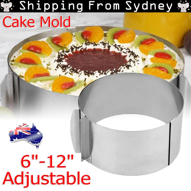 6"-12" Cake Mold Round Adjustable Stainless Steel Baking Cake Ring For Mousse