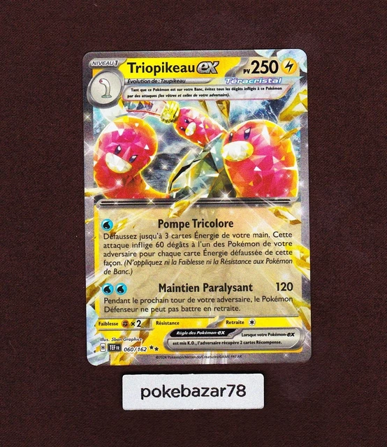 CARTE POKÉMON TRIOPIKEAU EX 190/162 EV5 Forces Temporelles Fr EUR 2,42 CARTE POKÉMON TRIOPIKEAU EX 190/162 EV5 Forces Temporelles Fr EUR 2,42