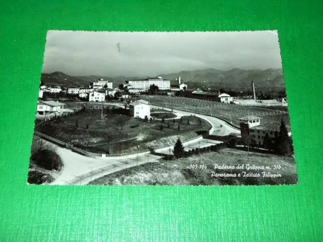 Cartolina Paderno del Grappa - Panorama e Istituto Filippin 1962