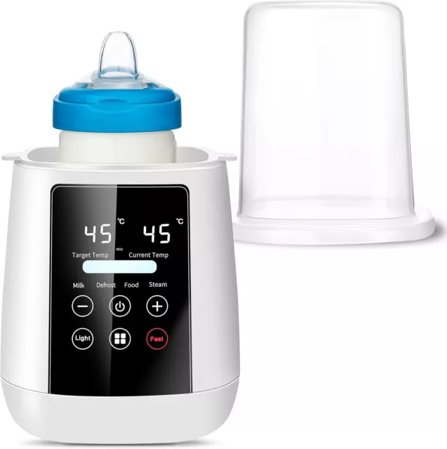 MEQATS Baby Flaschenwärmer, 6-in-1 Multifunktionaler Flaschenwärmer schnelle Erwärmung...