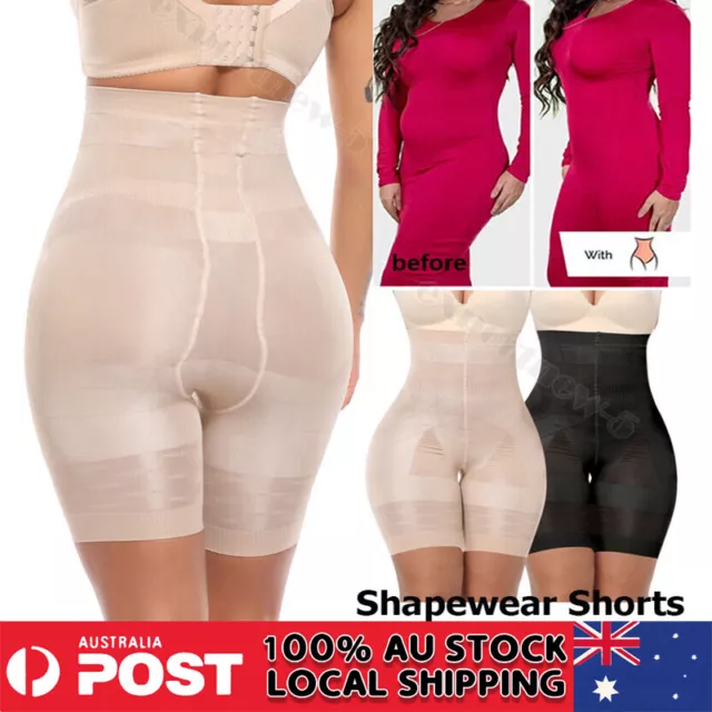 Women Shapewear High Waist Shorts Body Shaper Firm Tummy Control Slim Underwear