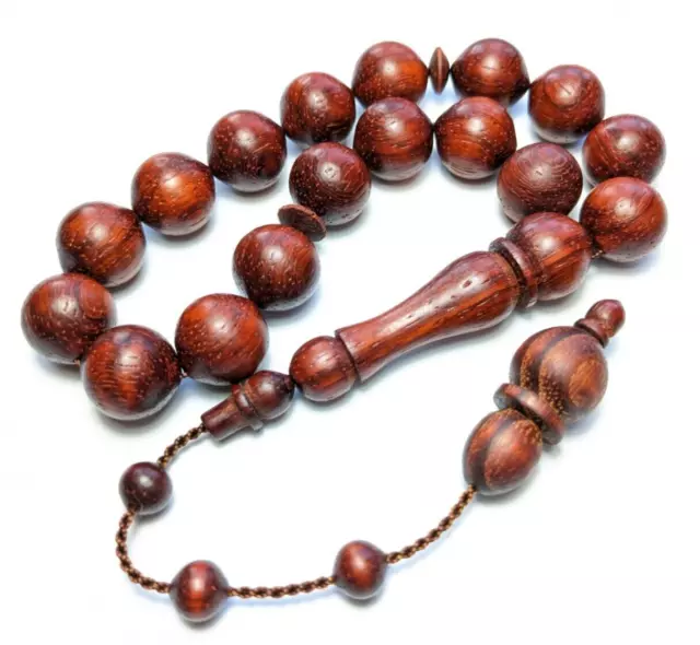 Turkish Redwood Prayer Beads Tasbih Padauk Efe Tesbih Maskot Komboloi 710